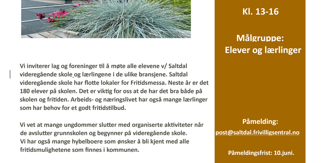 Bilde/illustrasjon for FRITIDSMESSE